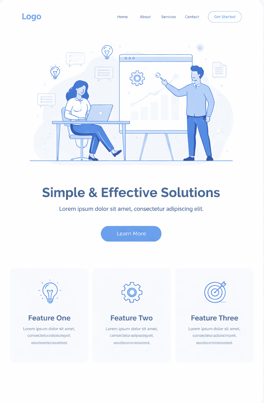 תמונת פרויקט - אתרי תדמית ו-One Pagers.